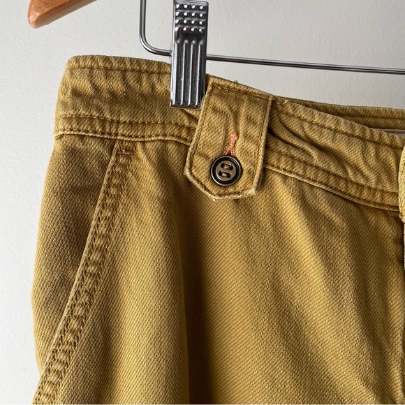 Pilcro Wide Leg Trouser Jeans High Rise Pant Mustard Yellow Baggy Anthro Size 29 - Picture 5 of 12